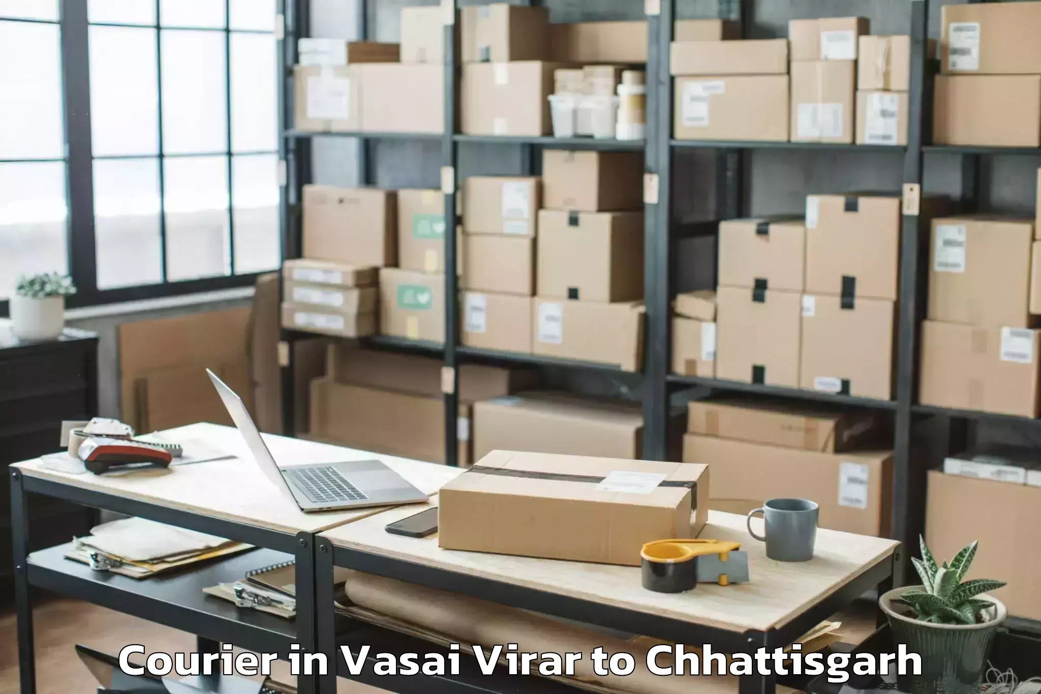 Quality Vasai Virar to Chhuikhadan Courier